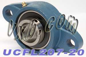 1 1/4 Bearing UCFL207-20 + 2-Bolt Flanged Housing Mounted Bearing