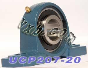 1 1/4 Bearing UCP207-20 + Pillow Block Cast Housing Mounted Bearing