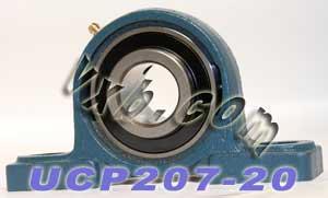 1 1/4 Bearing UCP207-20 + Pillow Block Cast Housing Mounted Bearing