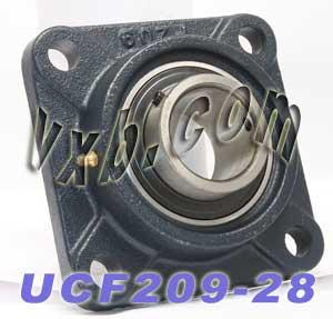 1 3/4 Bearing UCF-209-28 + Square Flanged Housing Mounted Bearing