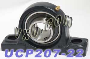 1 3/8 Bearing UCP207-22 + Pillow Block Cast Housing Mounted Bearing