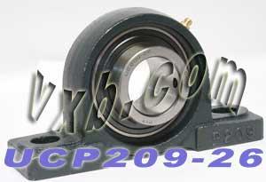1 5/8 Bearing UCP209-26 + Pillow Block Cast Housing Mounted Bearing