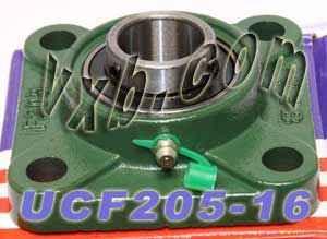 1" ID - UCF-205-16 + Square Flanged Cast Housing Mounted Bearing