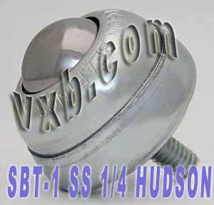 1 Stud Type Ball transfer SBT-1 SS 1/4" Threaded Stem Bearing