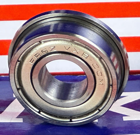 10-Pack Flanged Shielded Bearings FR6ZZ 3/8x7/8x9/32 inch Bearings