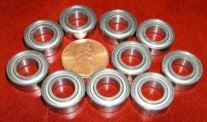 10-Pack Micro Skate Bearing 688ZZ 8x16x5mm - Shielded - Miniature