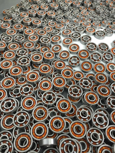 100 Skate Bearing Nylon Cage Open