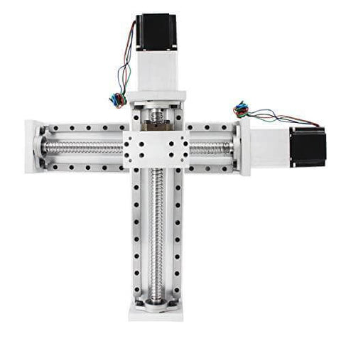 100mm Stroke CNC Linear Stage Motion Actuator X Y Z Axis Linear Slide Rail Aluminum Alloy Cross Sliding Table Linear Rail Guide SFU1605 Ballscrew+Nema23 57 Stepper Motor for CNC