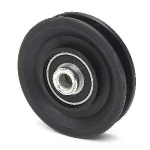 10mm Bore Bearing - 90mm Steel Wire Rope Cable Track Pulley 10x90x18mm