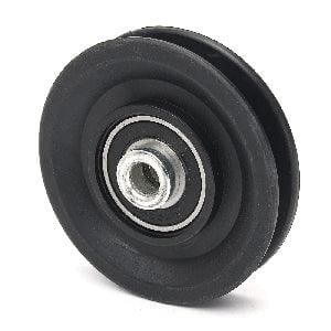 10mm Bore Bearing - 90mm Steel Wire Rope Cable Track Pulley 10x90x18mm