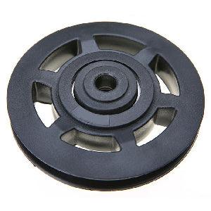 10mm Bore Bearing - 95mm Steel Wire Rope Cable Track Pulley 10x95x18mm