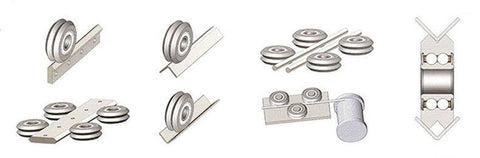 10x37x12x14mm V Groove Track Roller Bearing 8mm Wide