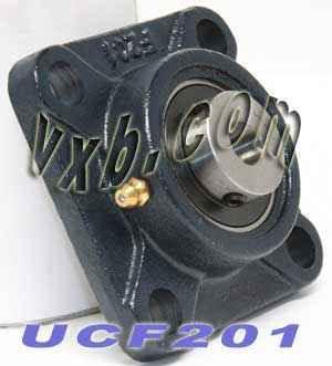 12mm Bearing UCF201 + Square Flanged Cast Housing Mounted Bearing