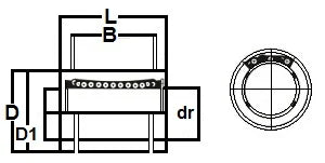 12mm Open Ball Bushing Linear Motion Bearing