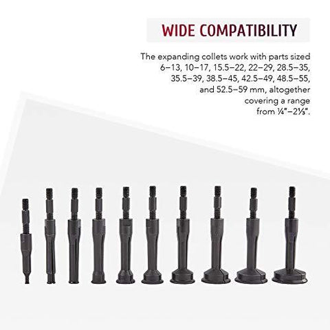 16-Piece Blind Hole Bearing & Seal Extractor Kit w. Slide Hammer & Inner Bearing Removal Tools - VXB Ball Bearings