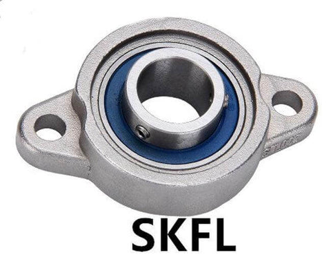 17mm Miniature Flanged Block Stainless Steel Mounted Bearing