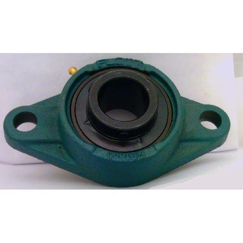 17mm Bearing UCFL203 Black Oxide Plated Insert + 2-Bolt Flanged Cast Housing Mounted Bearing