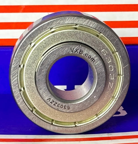 EX6303ZZ Ball Bearing - extended ring on one side 17x47x14/17mm