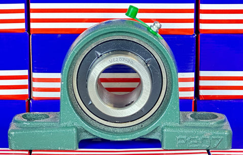 1 1/4 Bearing UCP207-20 + Pillow Block Cast Housing Mounted Bearing