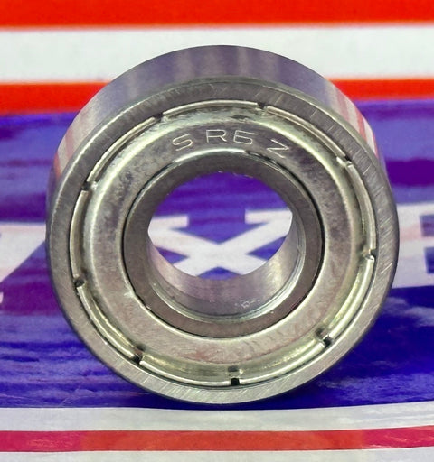 10-Pack SR6ZZ 3/8x7/8x9/32 inch Stainless Steel Shielded Bearings