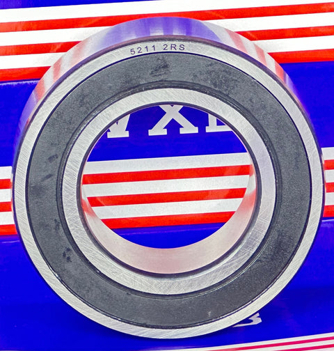 5211-2RS 55x100x33.3 Sealed Angular Contact Bearing