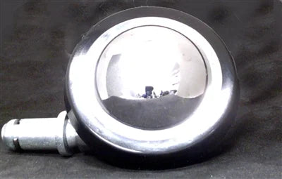 2.3" 58mm Shepherd Round ball Rubber Tread - Chrome Plating Caster Wheel