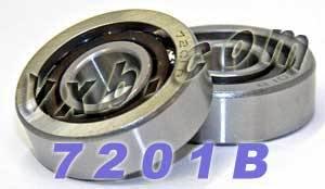 2-Pack 7201B Angular Contact Ball Bearings 12x32x10mm