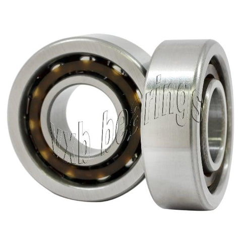2-Pack Angular Contact Bearings 7208B 40x80x18mm