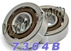 2-Pack Angular Contact Bearings 7304B 20x52x15mm