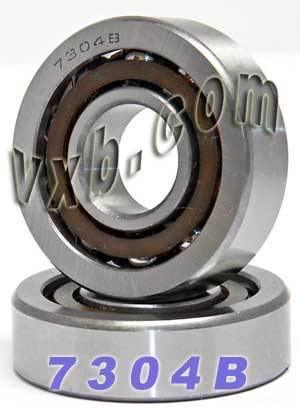 2-Pack Angular Contact Bearings 7304B 20x52x15mm