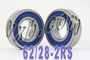 2-Pack Bearings 62/28-2RS 28x58x16 Sealed