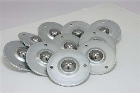 2 Holes Flange Ball Transfer Unit 10-Pack Mounted Surface Bearings