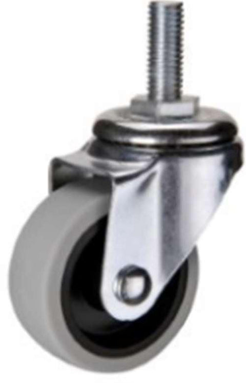 2" Caster Wheel 44 Lbs - TPR - M10 Threaded Stem