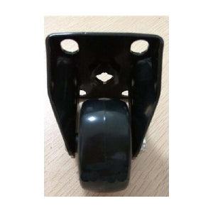 10-Pack 2" Heavy Duty Black Rigid Caster Wheel --