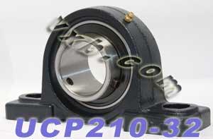2" ID/Bore Bearing + Pillow Block Cast Housing Mounted Bearing UCP210-32