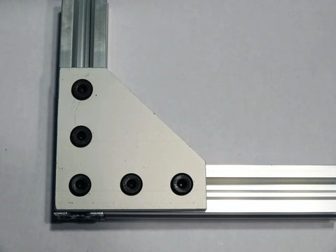 2020 Aluminum Corner Connector 90 Degree T-shape, 60 x 60 x 4mm, L type, V groove, extrusion Profile
