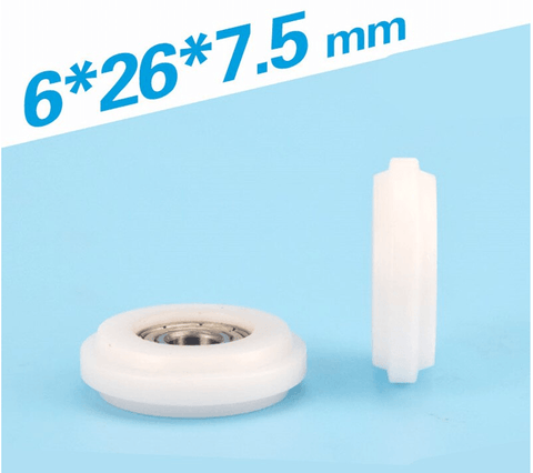 2020 Aluminum Extrusion Profile 6mm Bore 26mm POM Plastic Y Type Track sliding Wheel Bearing 6x26x7.5mm