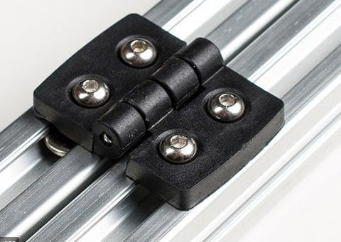 2020 Aluminum Profile Accessory, Zinc Alloy Black Hinge for Extrusion Profile
