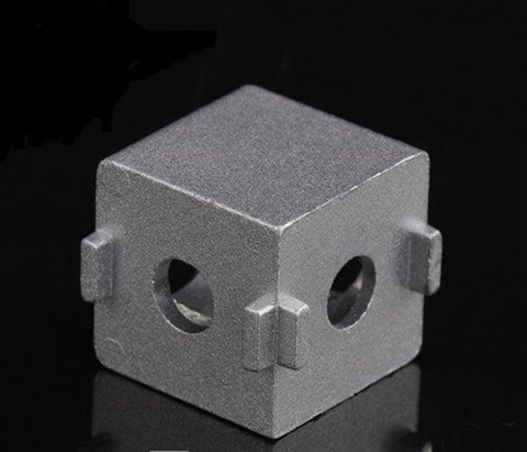 2020 Aluminum Extrusion Profile Solid Cube Corner Connector - VXB Ball Bearings