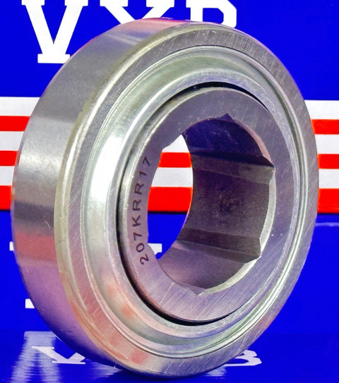 207KRR17 Agricultural Bearing Hex Bore 1-1/4" Bore Bearing
