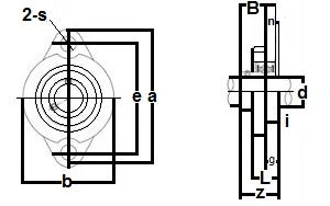 20mm Miniature Flanged Block Stainless Steel Mounted Bearing