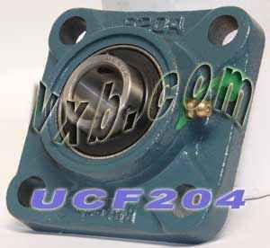20mm Bearing UCF204 + Square Flanged Cast Housing Mounted Bearing