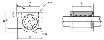 20mm Slide Unit Ball Bushing Block Linear Motion