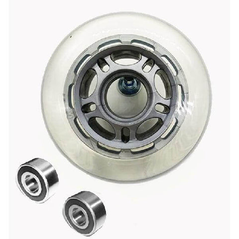 22mm ID 80mm OD Luggage Wheel + 2 Sealed Bearing 6x22x7mm