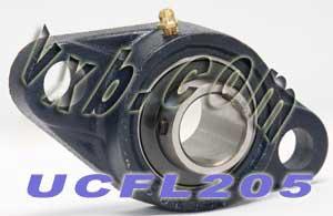 25mm Bearing UCFL205 + 2-Bolt Flanged Cast Housing Mounted Bearing