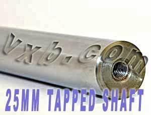 25mm Hardened end Tapped Shaft 17inch Long Linear Motion