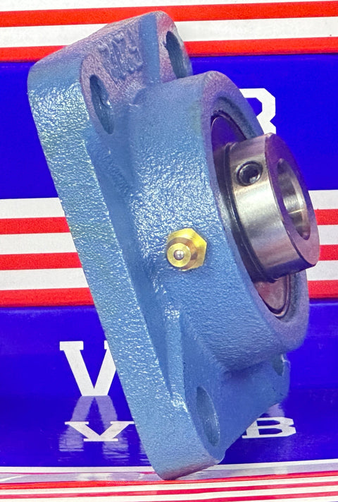 15mm Bearing UCF202 + Square Flanged Cast Housing Mounted Bearing