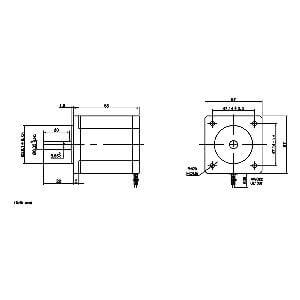3' Feet Actuator NEMA 23 CNC Ballscrew Linear Motion Slide Rail Table - a Motor