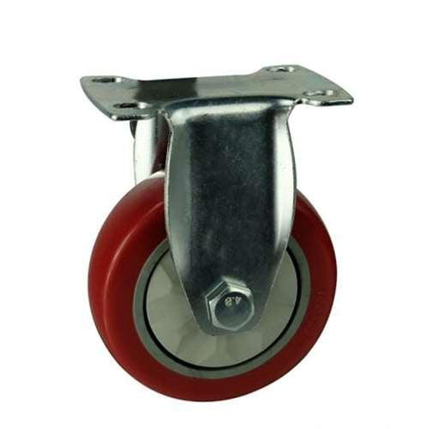 3" Caster Wheel Rigid PVC - Top Plate Mount
