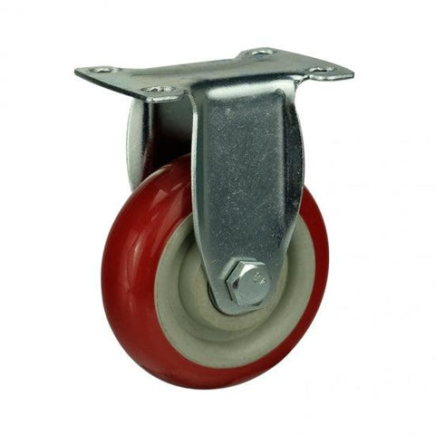 3" Caster Wheel Rigid PVC - Top Plate Mount